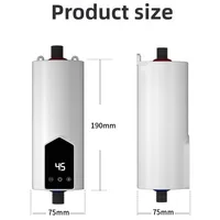 Chauffe-eau instantané 220V 3000W-5500W, chauffage électrique Portable pour salle de bains, douche d'eau chaude et chauffage de cuisine domestique 4