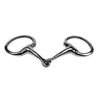 Stainless Steel Horse Snaffle, Bit Tack, Training Bit, Portable,with Rings,Horse Mouth Bit,Horse Chewing Snaffle for Outdoor 2