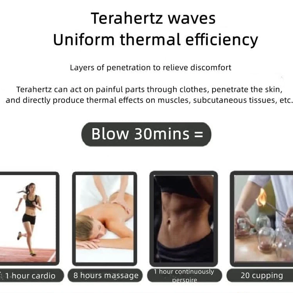Terahertz-terapiapparat Ljusvågspulsmassage Elektrisk värmeterapi Handmeridianmassage Kristallslang_voghion.com