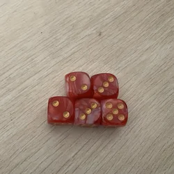 5-Piece Dual-Color 16mm Dice Set - Fun Puzzle Board Game Accessories (14)