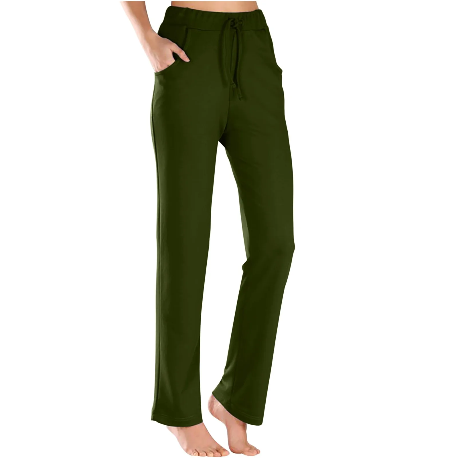 

Womens Stretch Yoga Leggings Fitness With Pockets Full Length Active Pants Casual Trousers брюки женские calça feminina 바지