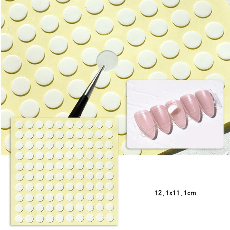Double-sided Tape Stickers, Cut-Free Glue, DIY False Fake Nail, Manicure Tool, 24/100 Tips 3