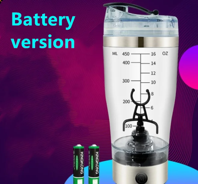 ZTOO 600ML Upgraded Electric Protein Shaker Blender Hand Held Drink Shaker  Mixer Tornado Vortex Blender Cup Bottle Usb Charge