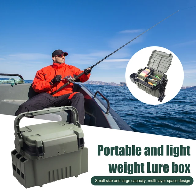 Fishing Box Fishing Carp Fishing Accessories Tackle Tool Box Large Capacity  Fishing Gear Boxes Multi-layer Fishing Lure Box