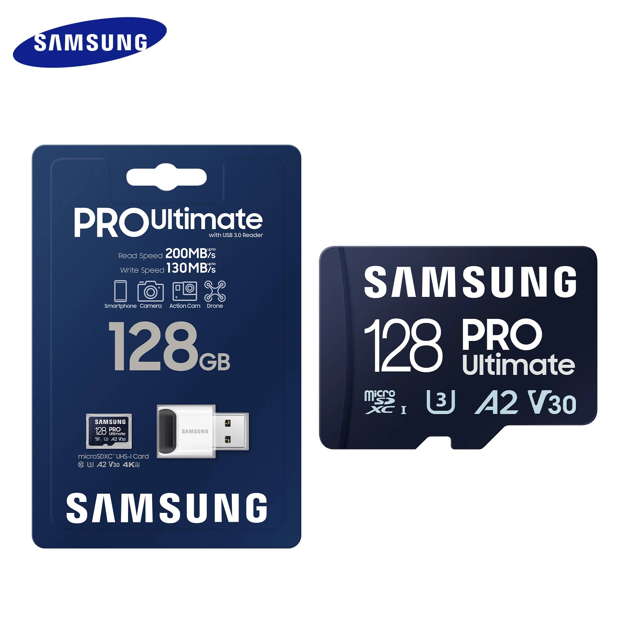 SAMSUNGMicroSDCardWithReaderProUltimateMemoryCard128GB