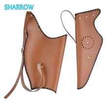 

Archery Recurve Bow Bag Traditional Leather Arrow Quiver Adjustable Belt Back Strap for Outdoor Hunting Shooting Bow Accessories