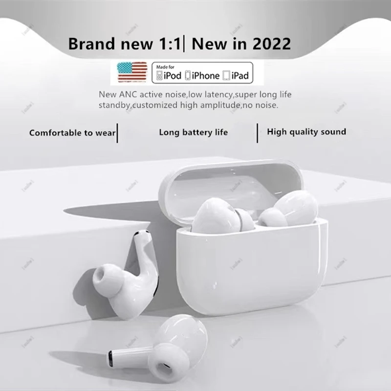 NEW 1:1 Size Wireless Earphones Pro Max 3 TWS Bluetooth Headphones HiFi Stereo Sound Earbuds Sport Headset PK i99999 i9000 i12 |