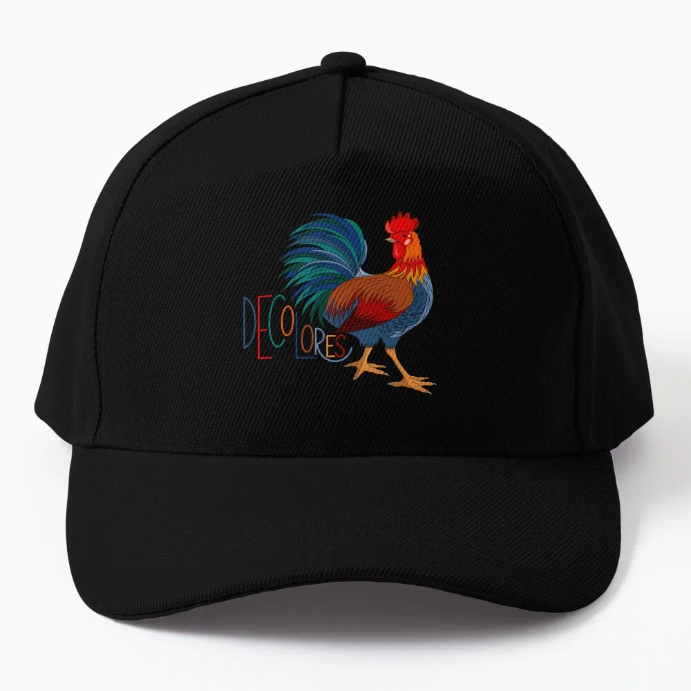 DeColores Cursillo Rooster Baseball Cap Sunhat Trucker Hats Big Size Hat Golf Hat Women Men'S interstellar wormhole cowboy hat trucker cap dad hat sunhat vintage hats woman men s