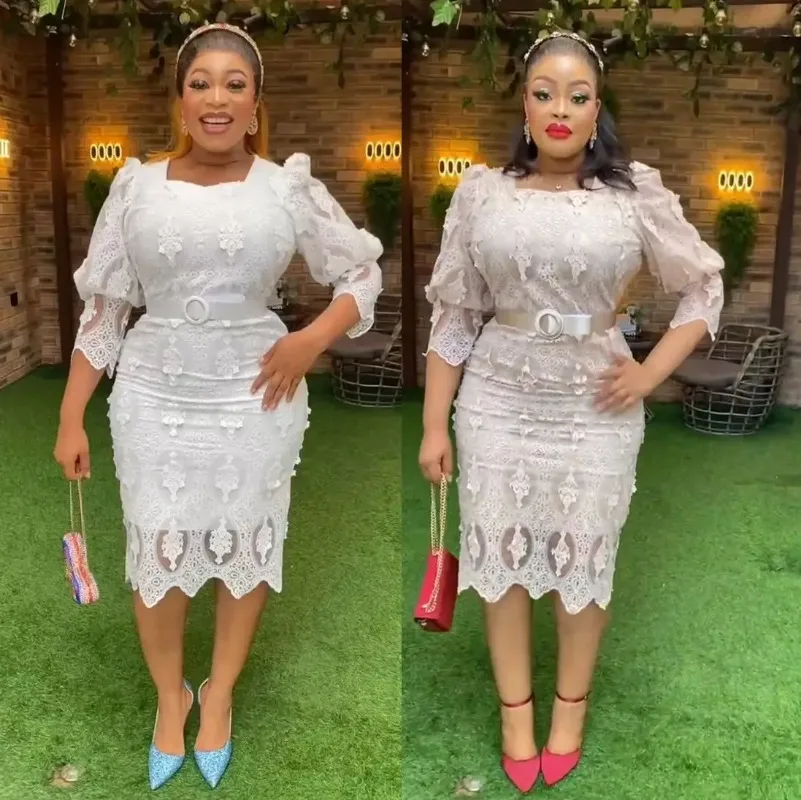 

2024 African Party Dresses for Women Dashiki Ankara Lace Wedding Evening Gown Sexy Plus Size Bodycon Maxi Robe Africa Clothing