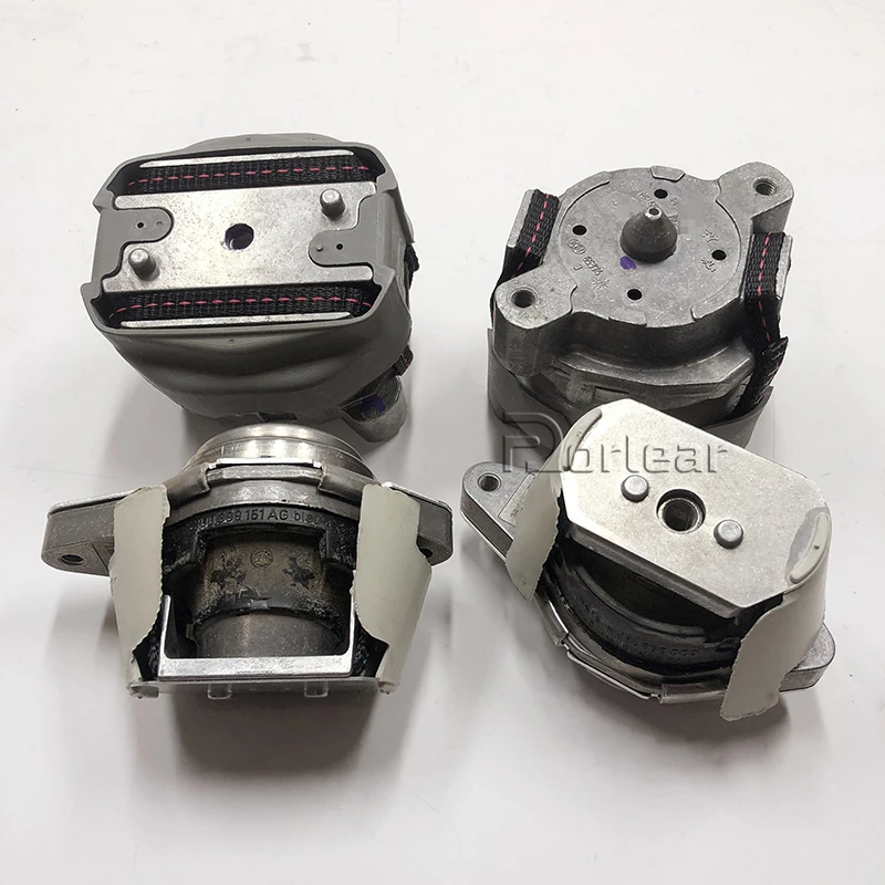 4PCS Engine Gearbox Mount Set For Bentley Continental Flying Spur GT GTC SuperSports Convertible 06-18 3W0199381R 3D0399151AF
