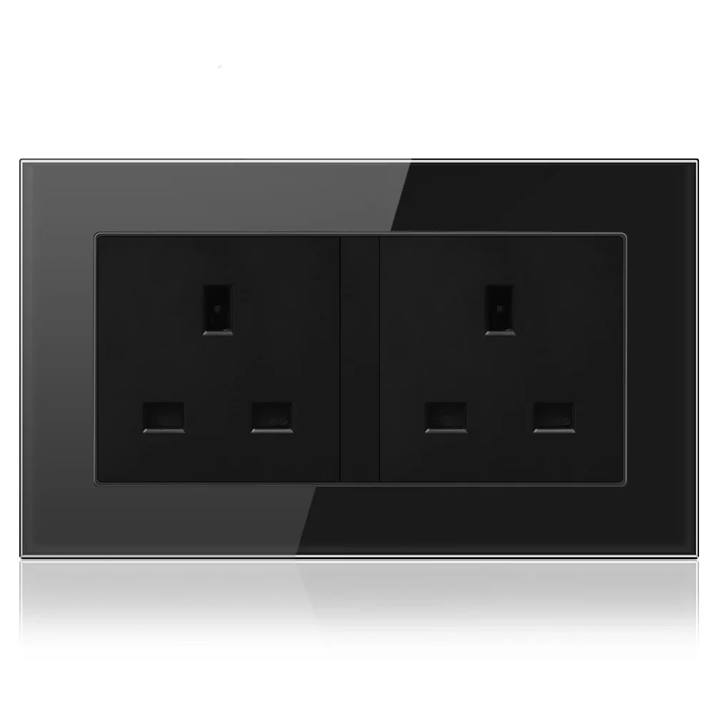 2 SOCKETS BLACK
