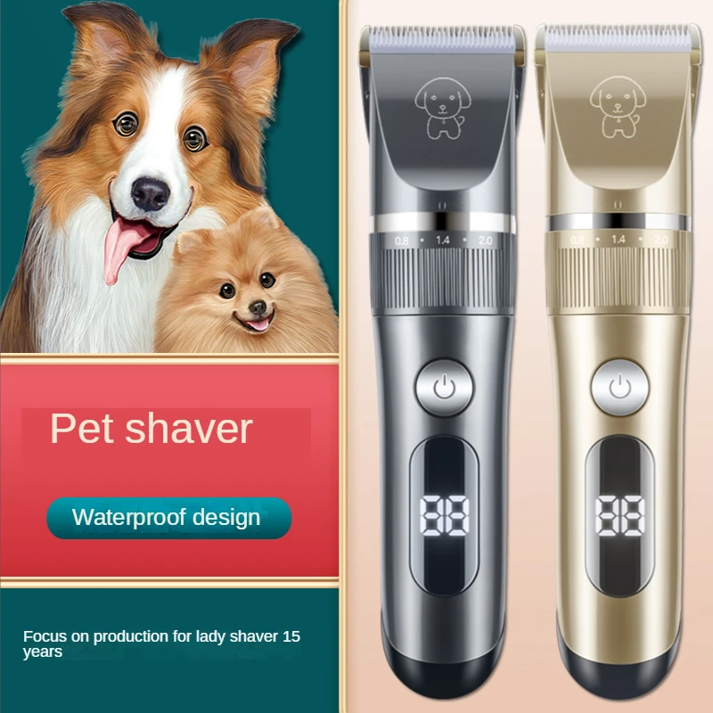 

Pet Clipper Professional Cat Low Noise Rechargeable Cordless Grooming Electric Cutter Kit LED Battery Indicator Dog Hair Trimmer