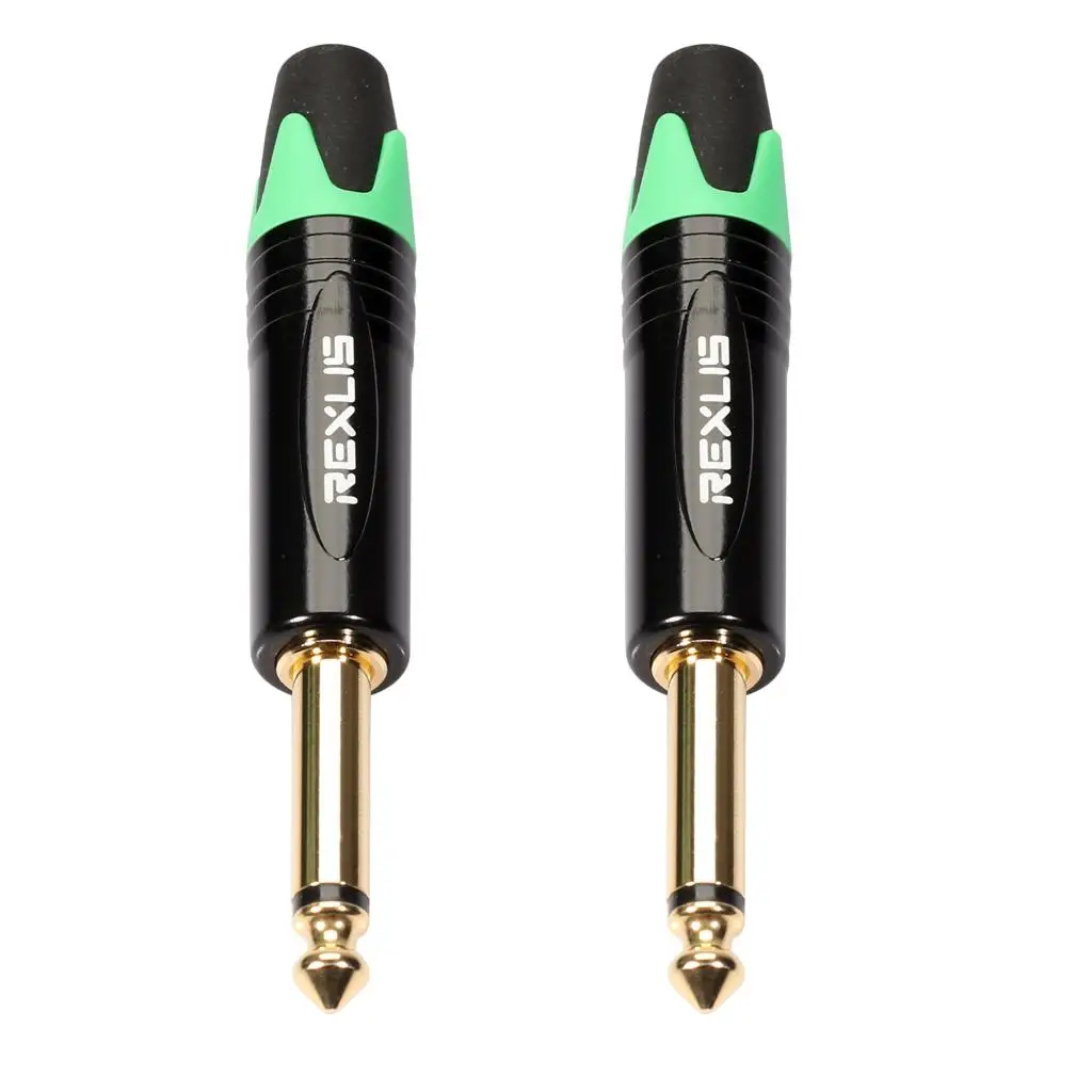6.35 mm stereo jack plug for DIY audio soldering for microphone guitar