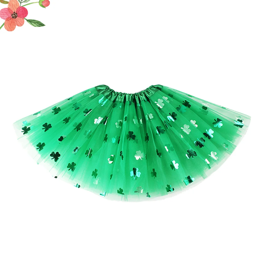 

Girls Smocked Dress St Patrick's Tutu Day Costume during The
