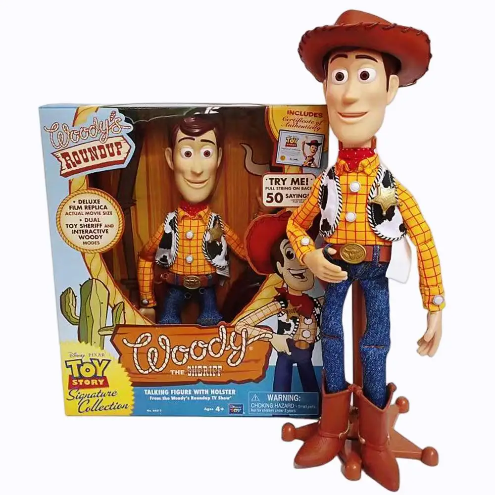 

Disney Pixar Toy Story 4 Woody Jessie Buzz Lightyear Talking Action Figures Cloth Body Model Doll Limited Collection Toys Gift