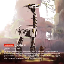 

Moc Horizon Zero Dawned Mechanical Long-necked Beast Action Figure Building Block Game Model Brick Toys for Children Gift
