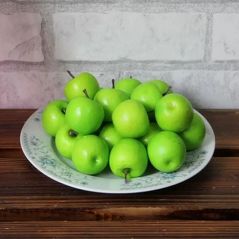 Mini Simulation Super Small Apples Foam Plastic Fake Artificial Fruit Model 10 Pcs House Party Decor artificial fruits and vegetables