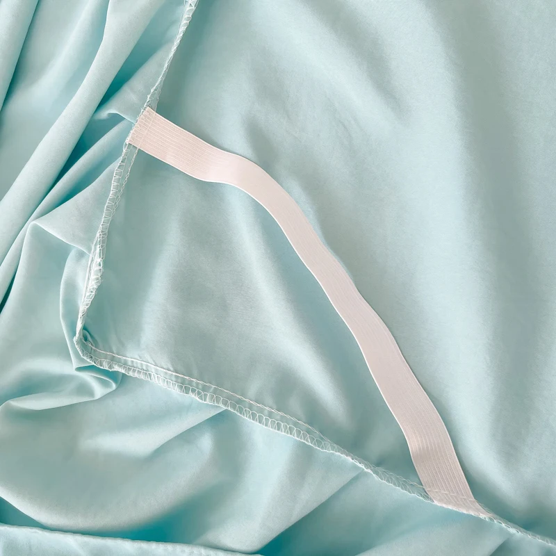 Bed Skirt 1pc Solid Color with Lace All Around All-seasons