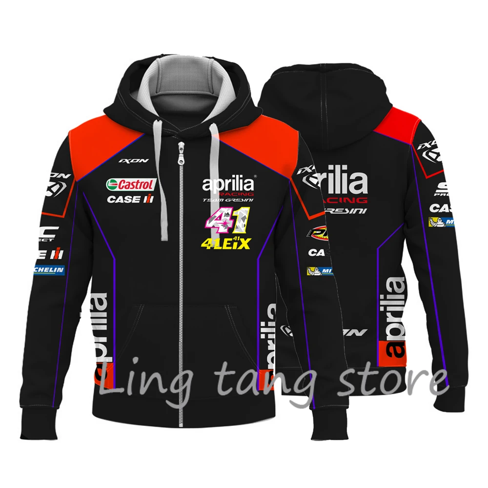 

Hot Selling 3D Printed GP Racing Apulia Team Zippered Hoodie Men's Outdoor Cycling And Off-Road Sports Enthusiast Pullover