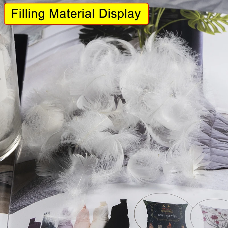 40x60 50x70 45x70cm 100% Cotton Goose Down Pillow Backrest Seat Sofa Chair Sitting Waist Footrest Bed Cushion Pad Pillow Filling 4