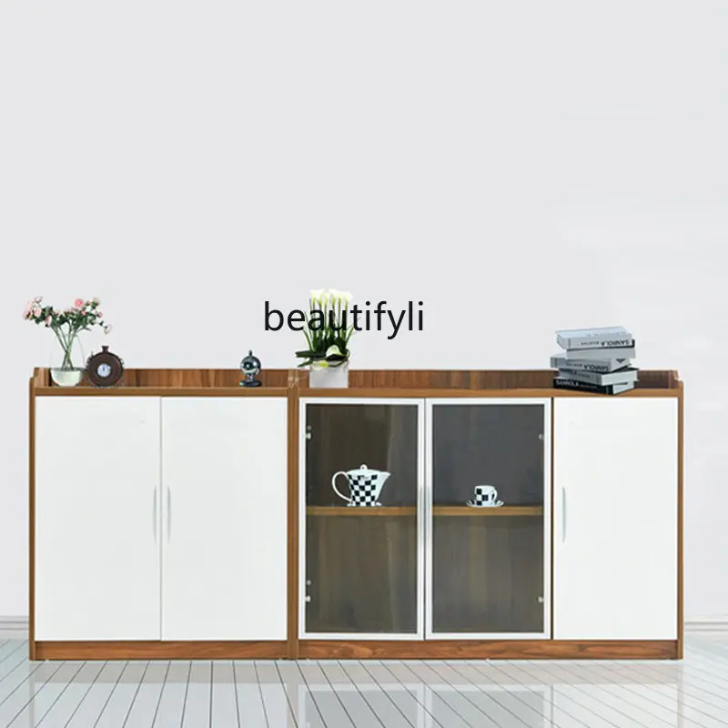 

Office Furniture File Cabinet Printer Tea Cabinet Low Cabinet Material Document Cabinet Plate Storage Bookcase with Lock
