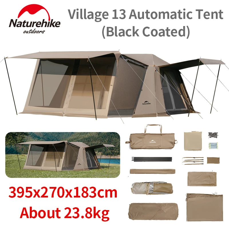 Naturehike Village 13 Automatic Tent Black Coated Outdoor