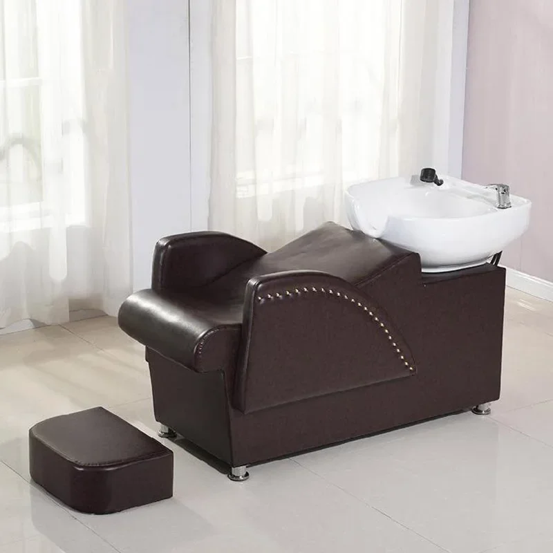 Head Spa Hair Washing Bed Massage Minimalistic Portable Sink Shampoo Chair Salon Therapy Cabeceiras Salon Equipment MQ50XF