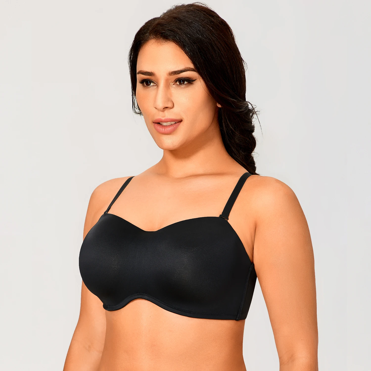 Women's Plus size Minimizer Strapless Bra Full coverage Unlined Smooth  Invisible Backless Bras For Women Seamless Underwire