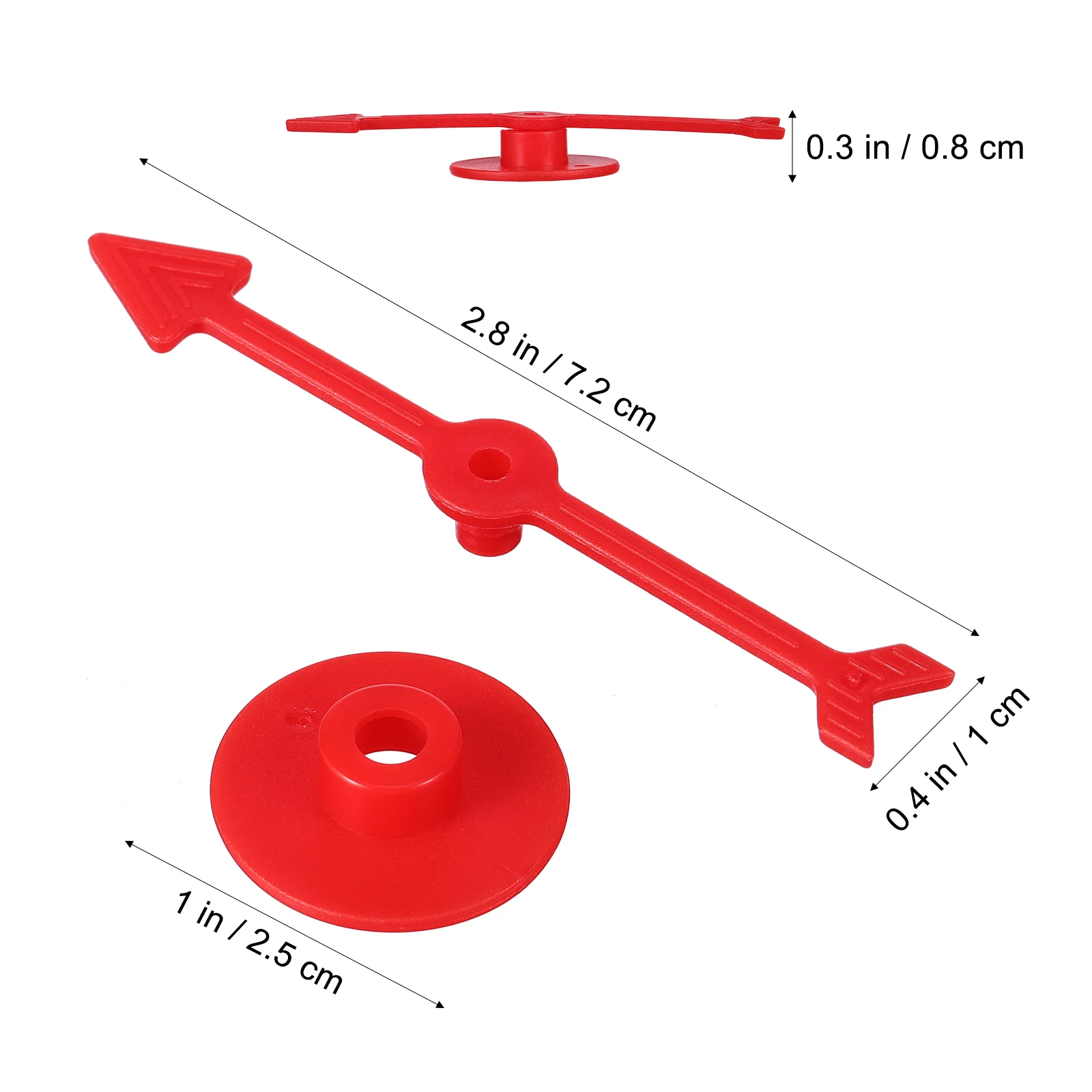 Red Plastic Game Arrow Rotating Board Game Accessories Chess Games Replacement Pointers Arrows For Entertainment 25 Pcs