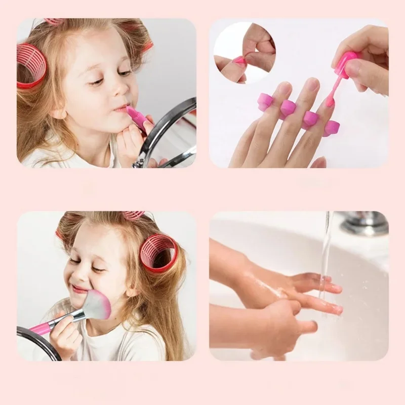 Kids Makeup Cosmetics Playing Box Princess Makeup Girl Toy Play Set Lipstick Eye Shadow Safety Nontoxic Kids Toys For Girls 6