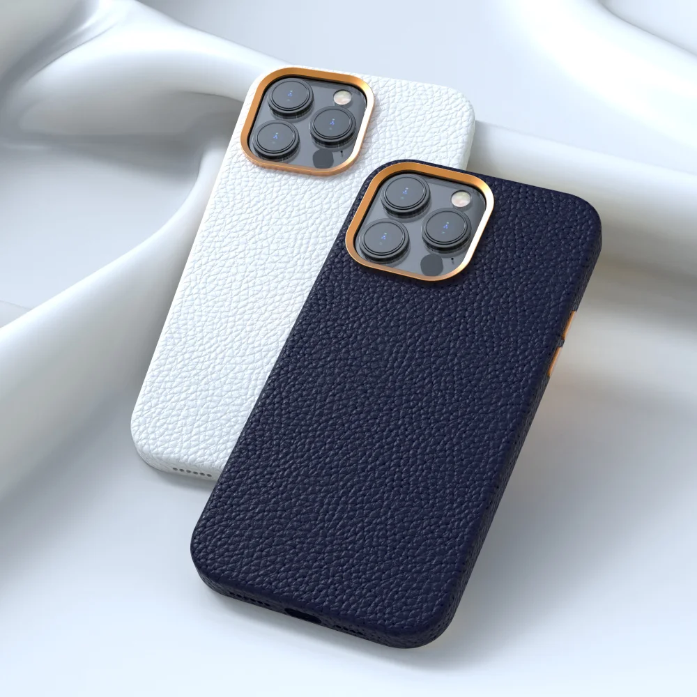 zuoekai capa de couro original com magsafe para apple para iphone pro max caso sem fio de carregamento magnético capa