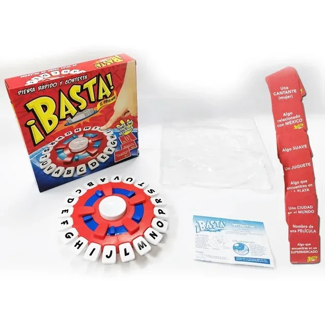 New Basta Spanish Tapple Word Game - English Tapple Games Version Quick Thinking Letter Pressing Board Game-Christmas Halloween 4