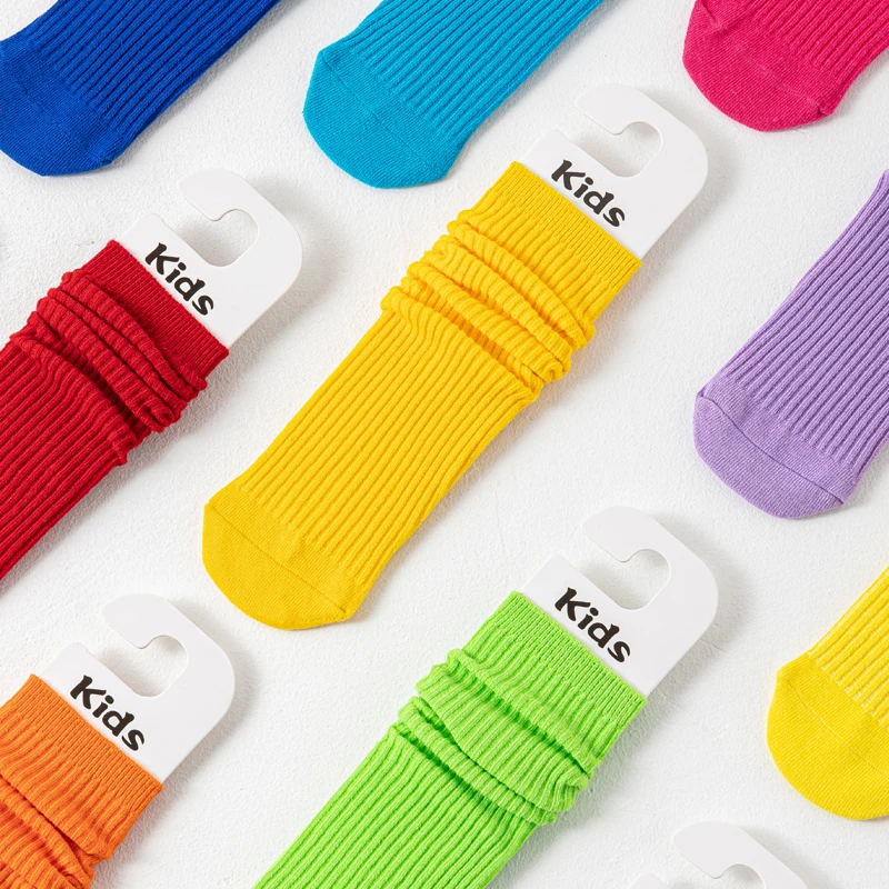 Children's Socks Spring And Autumn Medium Length for Boys and Girls