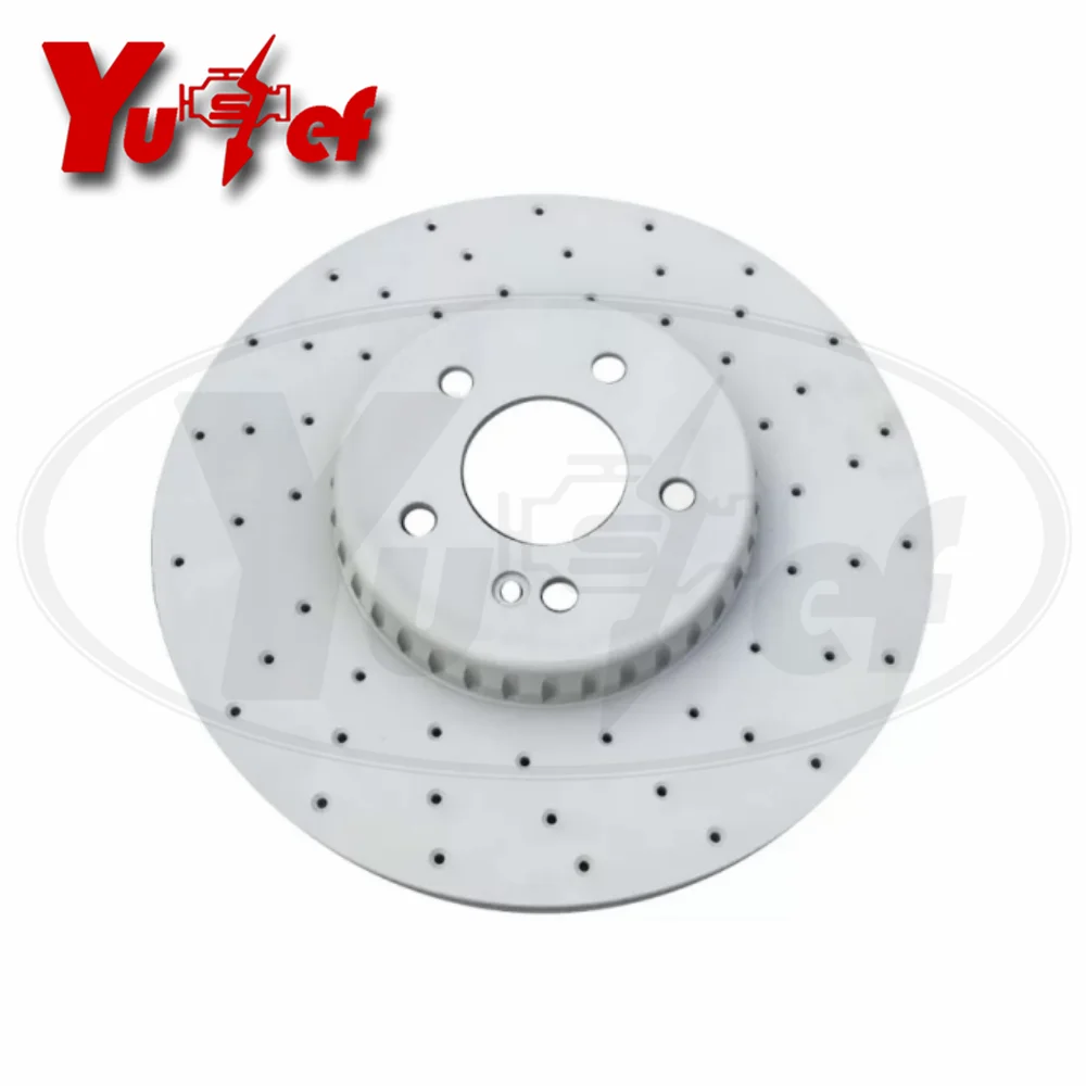 Pair Front Brake Disc For Mercedes Benz W205 W213 W253 0004212812 A0004212812