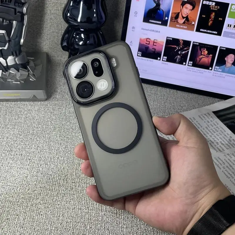 Enhanced Product Title: Premium Magnetic Transparent Shockproof Case with Lens Protection