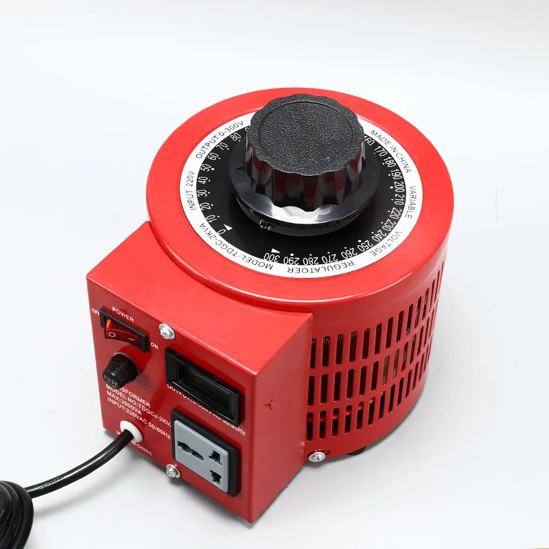 APS 단상 AC 전압 조정기 220V 접촉식 0-300V AC 전원 공급 장치 안정기 (영국/EU/미국 표준)