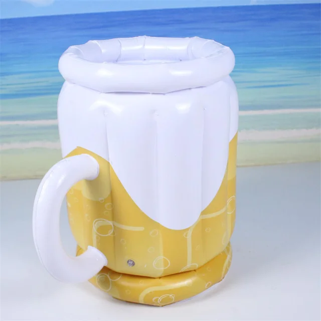 Summer Water Floating Mat Thickened PVC Inflatable Beer Barrel Outdoor Cold Beer Tools Beach Pool Party Accessories 1