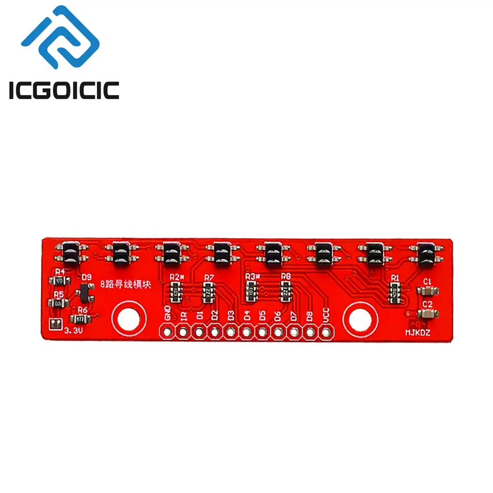 1-10PCS 8-Channels Infrared Line Tracking Sensor Module – Digital Output for Arduino Smart Car Robot DIY Projects image 6