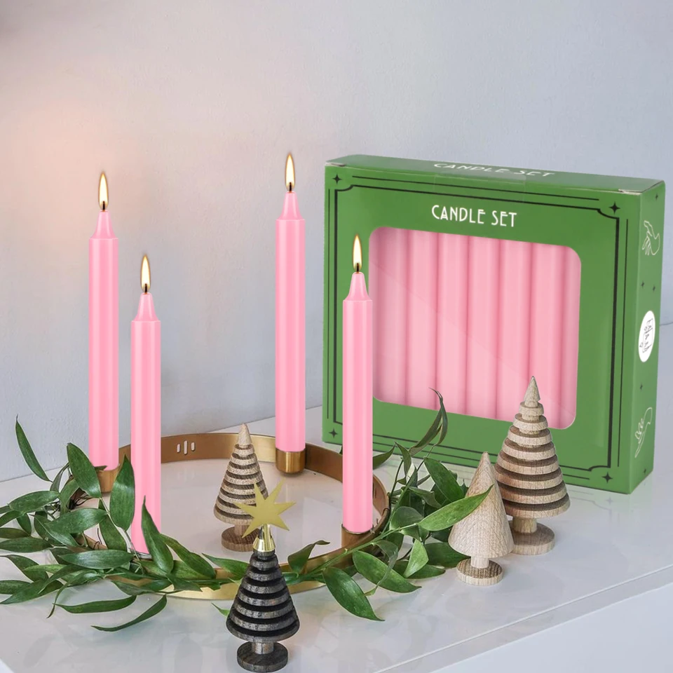 Candele intagliate – Candele decorative fatte a mano a lunga durata, non profumate, perfette per la decorazione della casa, relax, regali per donne, occasioni speciali, regalo per la festa della mamma