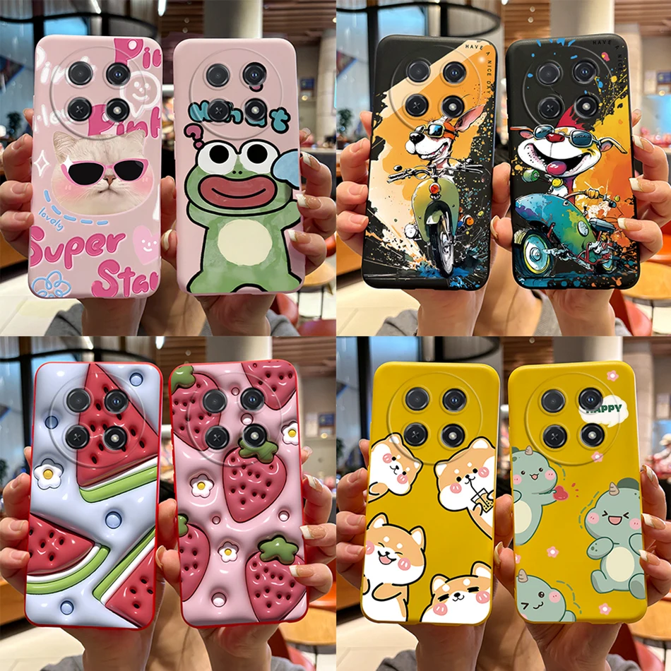 Cute Cartoon Cat Silicone Back Cover - Soft Protective Case