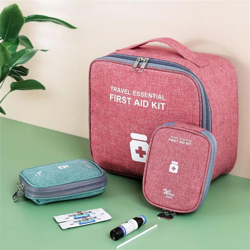 

Home Family First Aid Kit Bag Large Capacity Medicine Organizer Box Storage Bag Travel Survival Emergency Empty Portable