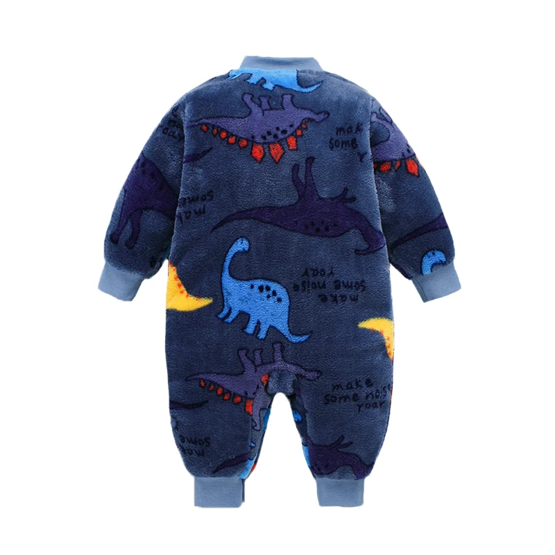 Spring Newborn Baby Clothes Cute Infant Jacket for Baby Jumpsuit for Boys Soft Flannel Bebe Romper Clothes 0-9 Months