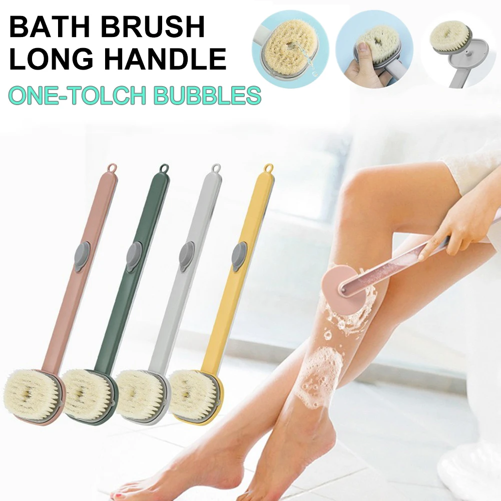 

Long Handle Liquid Bath Brush Soft Hair Bath Brush Set Exfoliating Brushes Bath Brush Back Brush Back Cleaning Brush Bath Brush