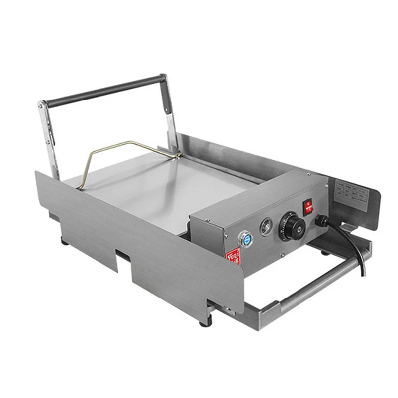 Commercial Double Hamburger Machine Heated Bread Non-stick Hamburger Baking Machine Pancake