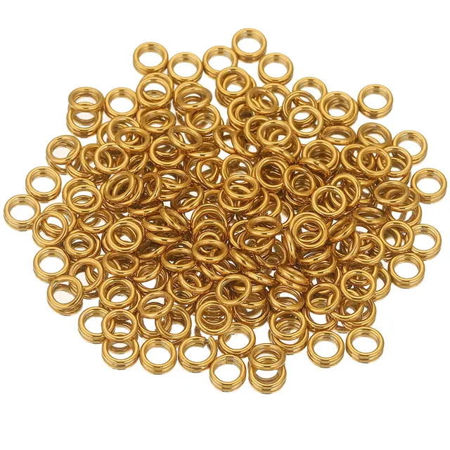 50pcs Stainless Steel Closed Jump Rings Split Ring Thick Connectors for DIY Jewelry Materials Making Supplies Accessories 2