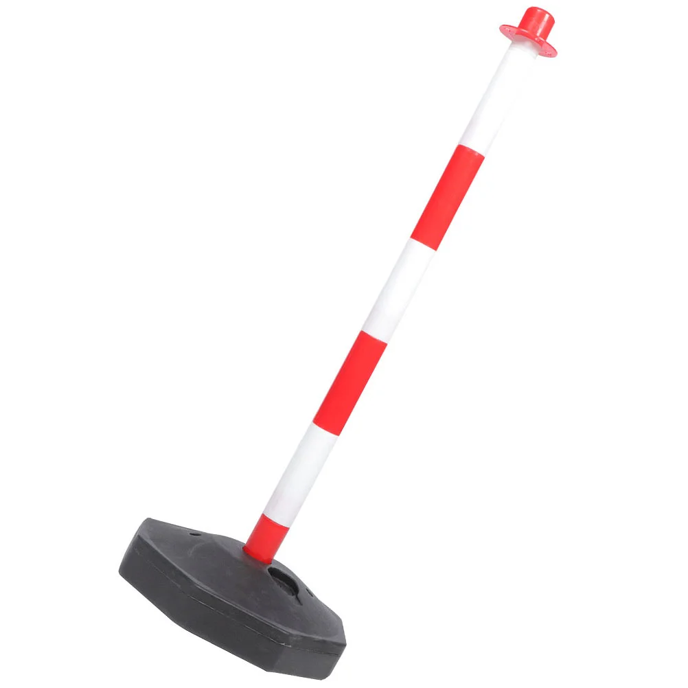 Movable Warning Column Traffic Pe Elastic Isolation Pile Anti-collision (red and White) 1pcs Parking Stop Safety Barricade