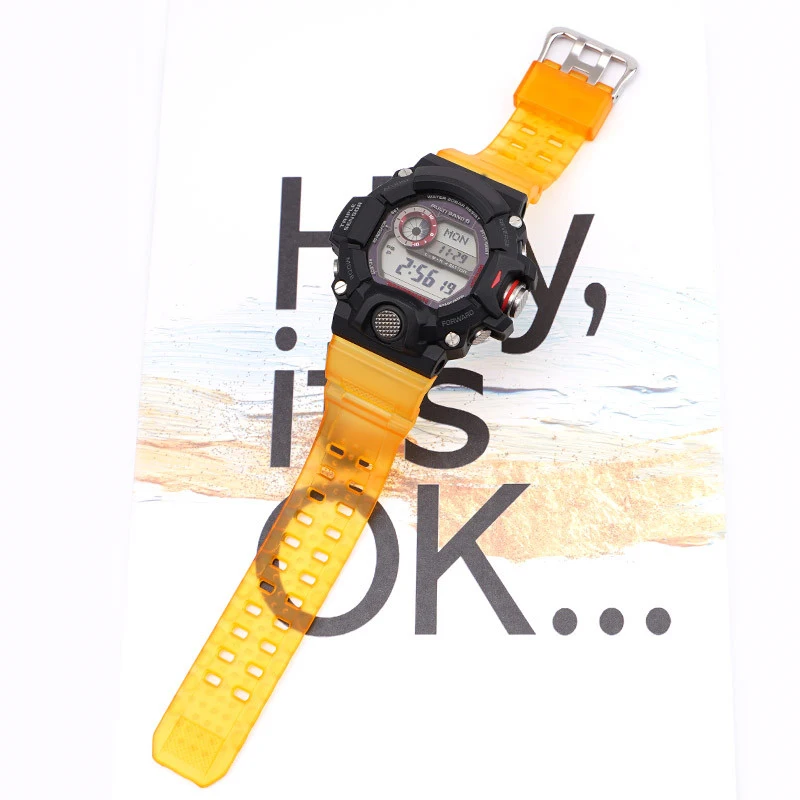 Silicone Rubber Watch Strap for Casio G SHOCK GW 9400 Men Replacement Sport Waterproof Wrist Band
