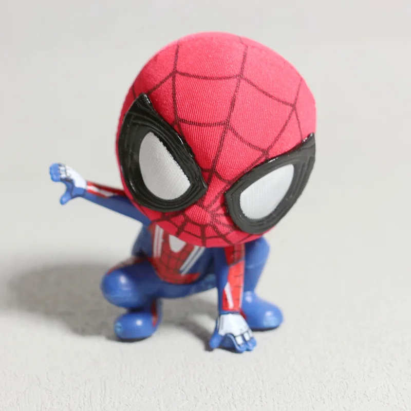 Disney Kawaii Mignon Spiderman Cartoon Anime Marvel Hero Model Poupée  Voiture Ornement Gâteau Décoration Enfant Cadeau d'anniversaire