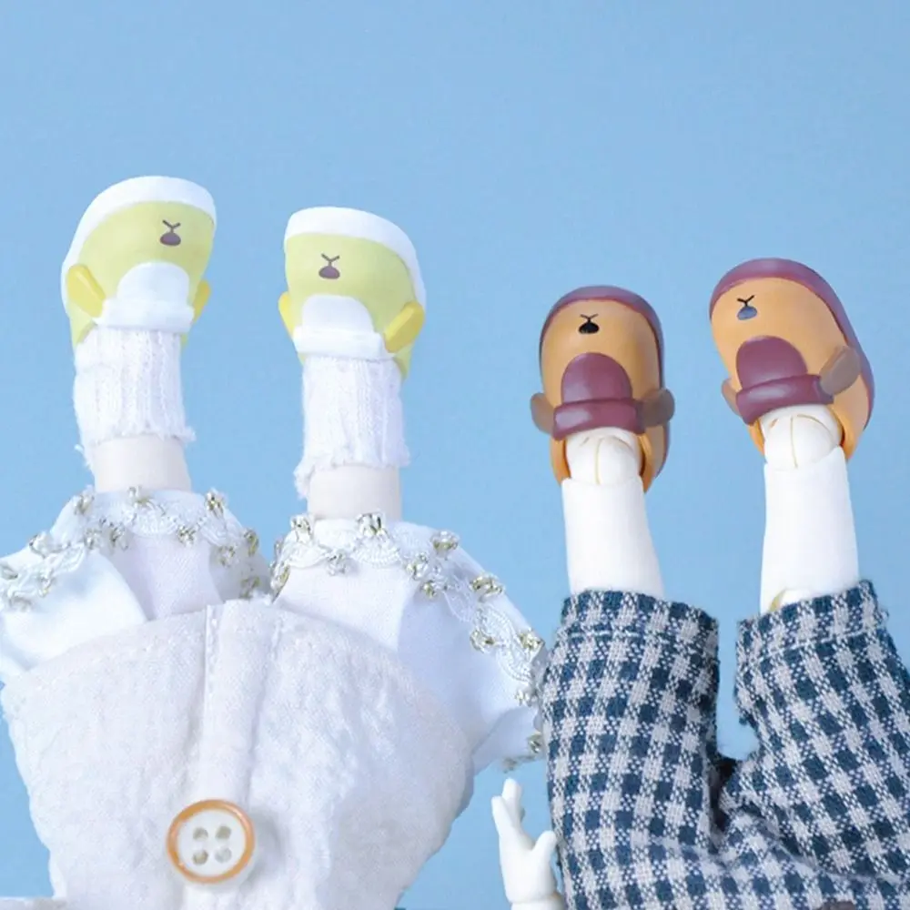 New Slippers High Heels For ob11 Doll 1/12 Dolls Shoes Cute Shoes Fashion Sandals PVC Doll Wear