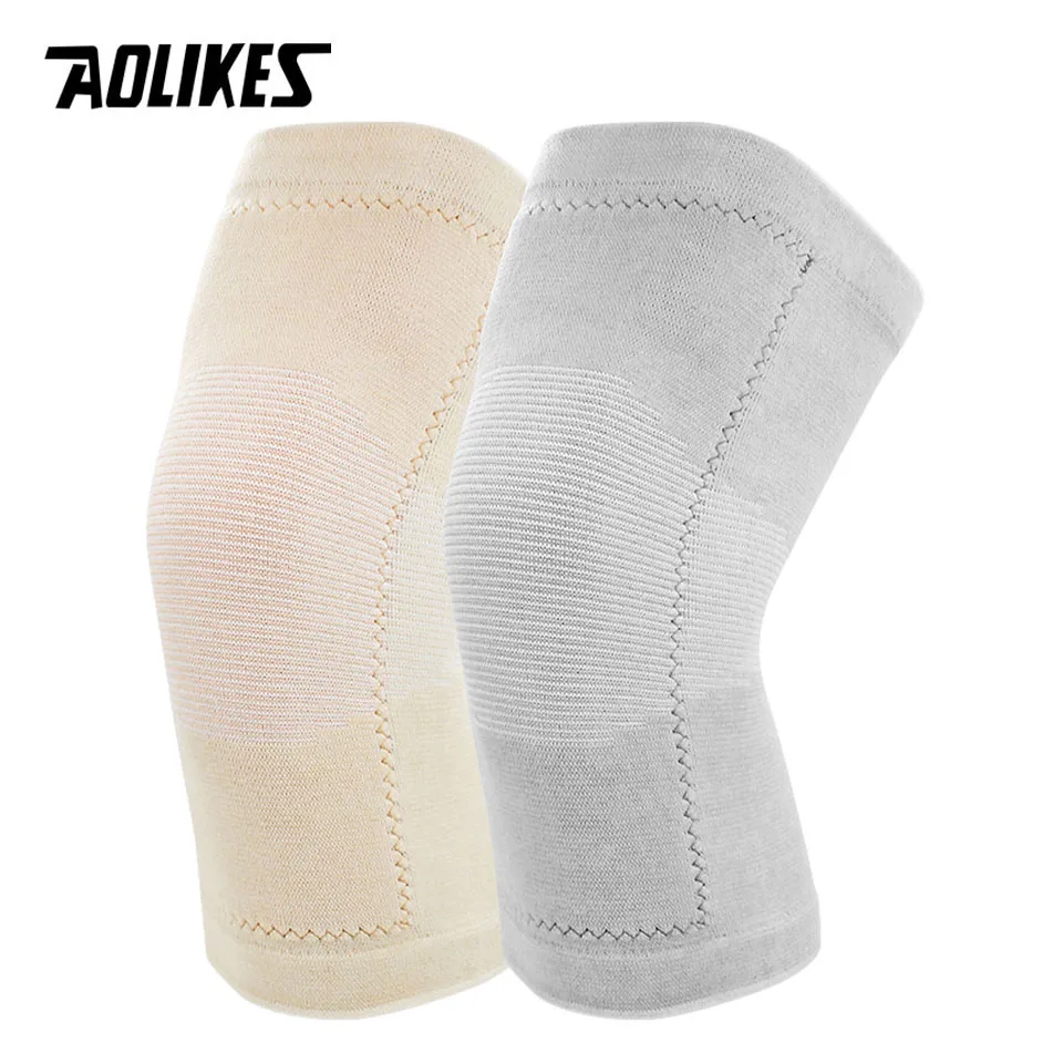 Knee Pad 1Pair Anti Cold Knee Pads Gold Velvet Prevent Arthritis Keep Warm Breathable Thicken